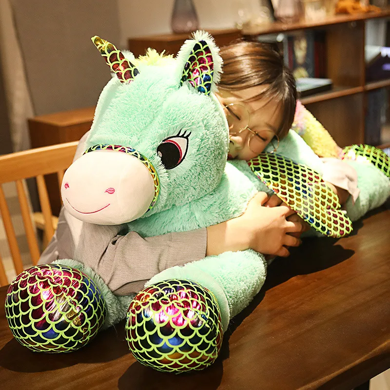 Лидер продаж Новое поступление большой единорог плюшевые игрушки милая