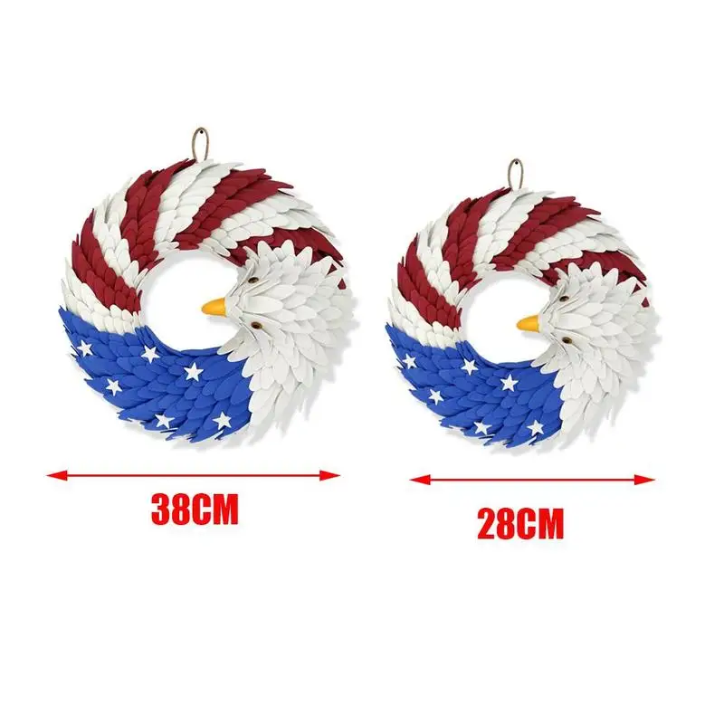 

Wreath Of Eagles On Independence Day Diy Hanging Pendant Door Adorn Garden Window Decorations Outdoor Decoration decoratie