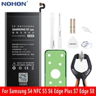 Аккумулятор NOHON для телефона Samsung Galaxy S4 NFC S5 S6 edge plus S7 edge S8 G920F G900S G925F G928F G930F G935F EB-BG930ABE