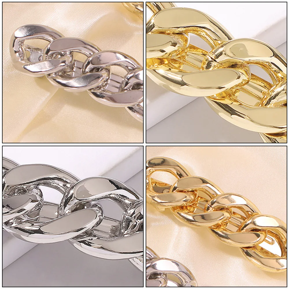 

2 Pcs Alloy Hair Clips Chain Shaped Hair Accessories for Girls Ladies