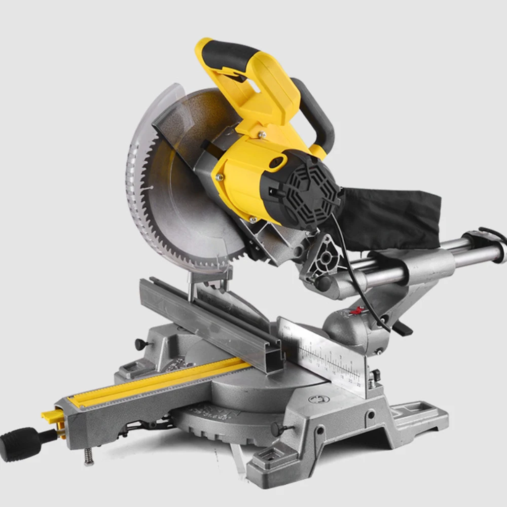 Power Tool 10-inch Push-pull Miter Saw 45-135° Multi-angle Cutting Wood Cutter Multifunctional 255 Aluminum Sawing Machine