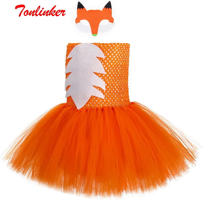 

Halloween Girls Anime Little Fox Costume Kids Christmas Festival Tutu Party Dresses Children Kids Princess Cosplay Dressing Up