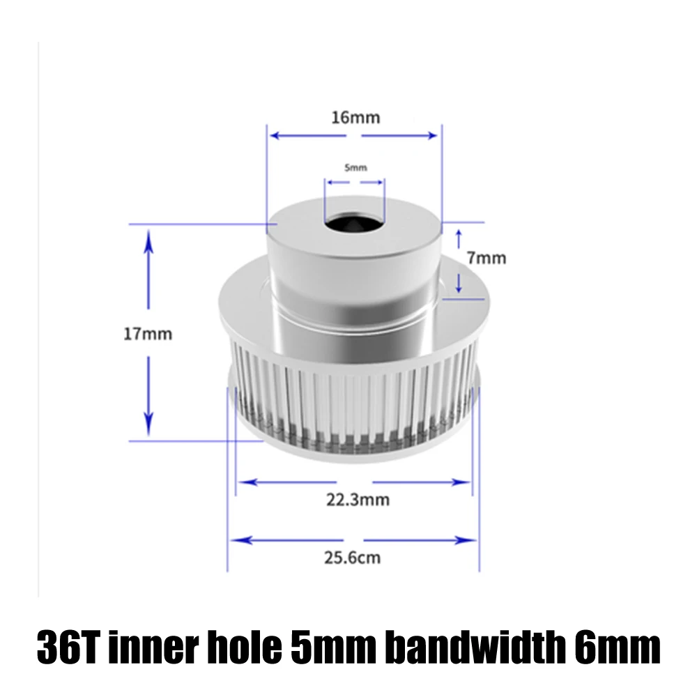 36T inner hole 5mm Gt2 зубчатый шкив 6 мм Полоса пропускания gt2 40 зуб 36 зубьев 30 зубьев Большой шкив 3d части принтера - Цвет: 36T inner hole 5mm