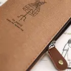 Чехол холщовый для карандашей и ручек, в стиле ретро, чехол для макияжа, для мелочи, на молнии