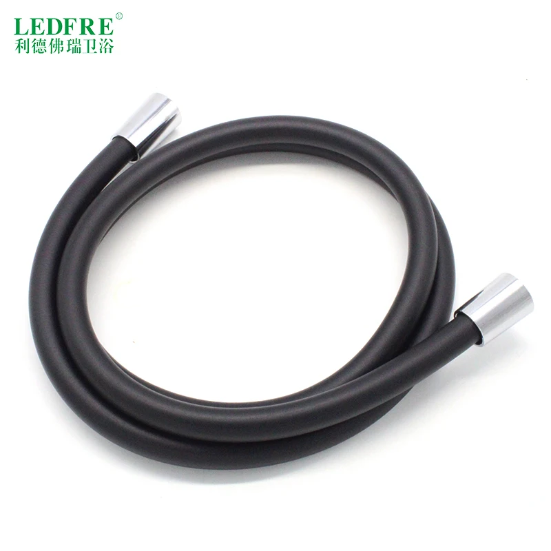 LF12005 F1/"* F1/2" ПВХ Гибкий Душевой шланг черный ПВХ шланг для ручной душевой головки Ванная комната водопроводный шланг водопроводная труба
