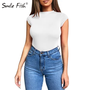 Женский комбинезон с коротким рукавом, с круглым вырезом, на молнии сзади, M0715