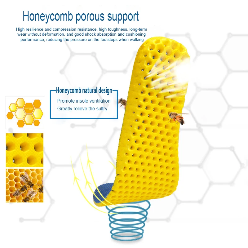 Ортопедические стельки из пены тянущиеся дышащие дезодорированные с эффектом