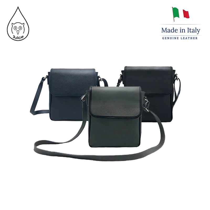 Мужская сумка через плечо JUICE Сделано в Италии из натуральной кожи 112160 | Багаж и