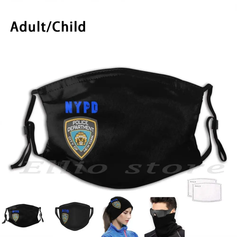 

Маска многоразовая с забавным принтом Pm2.5 фильтр лицо Нью-Йорк полиция 99 логотип полицейского участка логотип из фильма Перальта Джейке Сан...