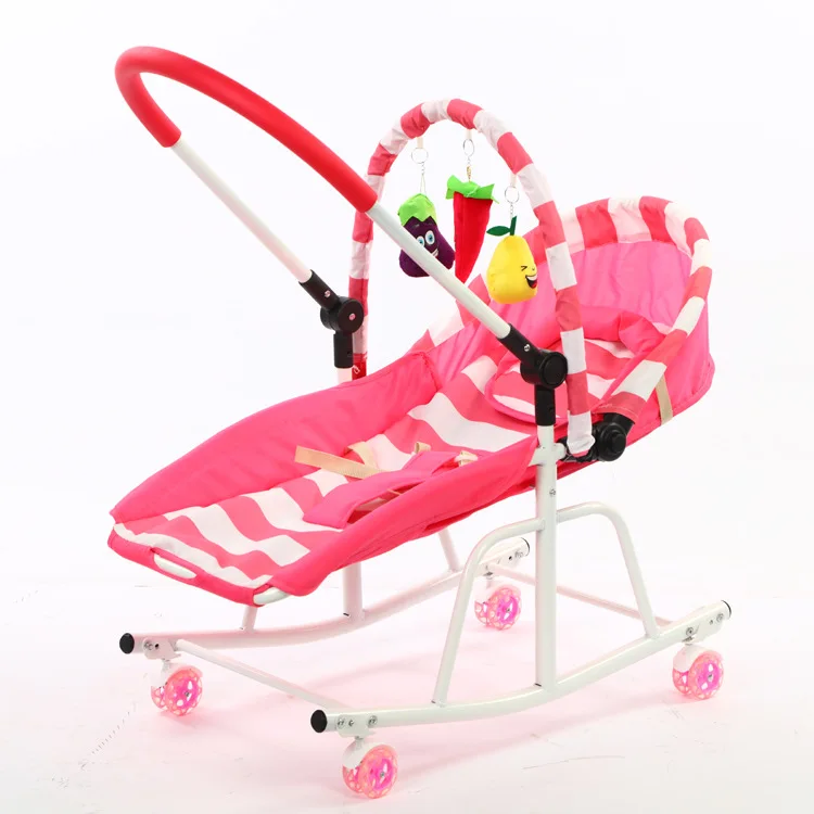 Baby Cradle Disassemble Metal With Light Music Player Cradle Swings For Baby Children Bassinet Rocking Chair For Newborns