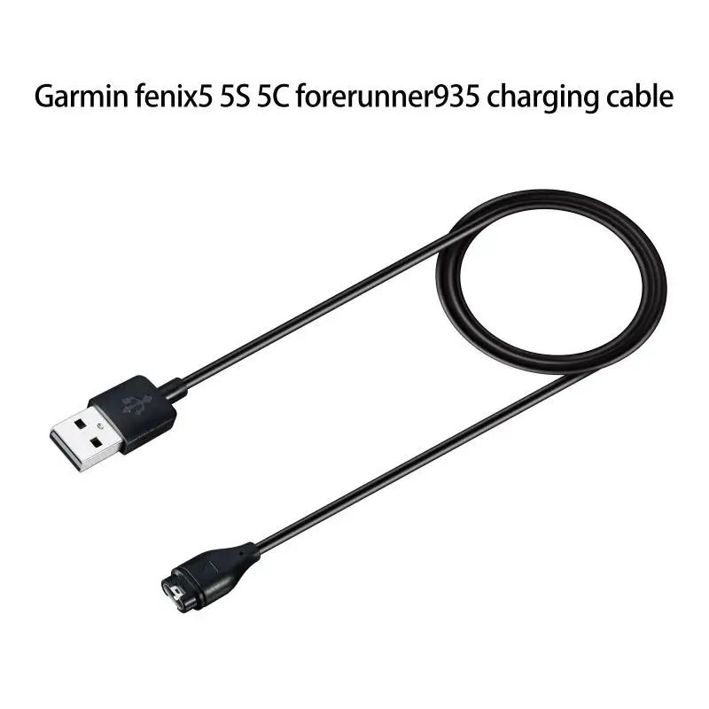 

1m USB Fast Charging Data Cable Power Cable Charger Wire For Garmin Fenix 6 6S 6X 5 5S 5X Forerunner 245 Vivoactive 3 4 4S Venu