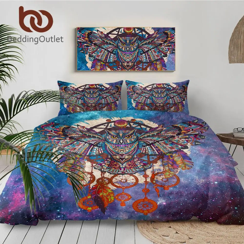 Постельные принадлежности Outlet Dreamcatchers Комплект постельного белья Boho Сова