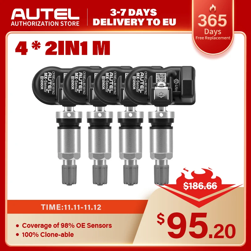AUTEL 433 315 TPMS Mx-Sensor ремонт шин инструменты для сканирования автомобильный аксессуар