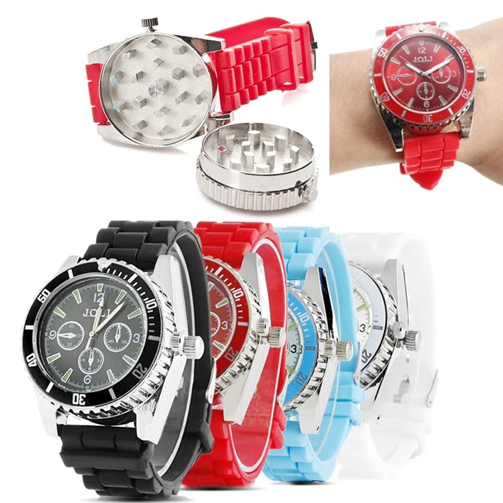 1 шт. 4 вида цветов часы дробилка табак Диаметр 42 мм травяная сигарета дымовой