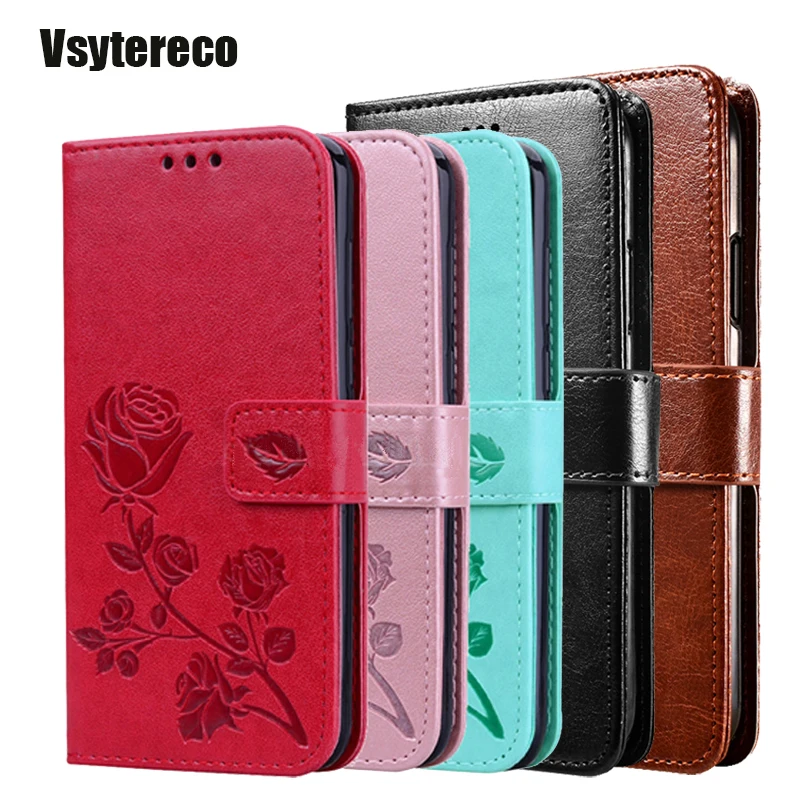 

Rose Flower Leather Wallet Case For BQ 5031G Fun 5533G Fresh 5745L Clever Flip Cover For Capinha De Celular BQ 6430L Aurora Etui