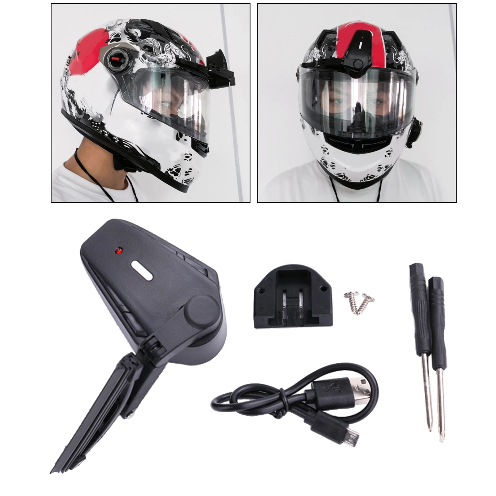 

Motorcycle Helmet Wiper Lightweight Durable Electric Car Helmet Wiper Flexible Safe Motorcycle Helmet Wiper