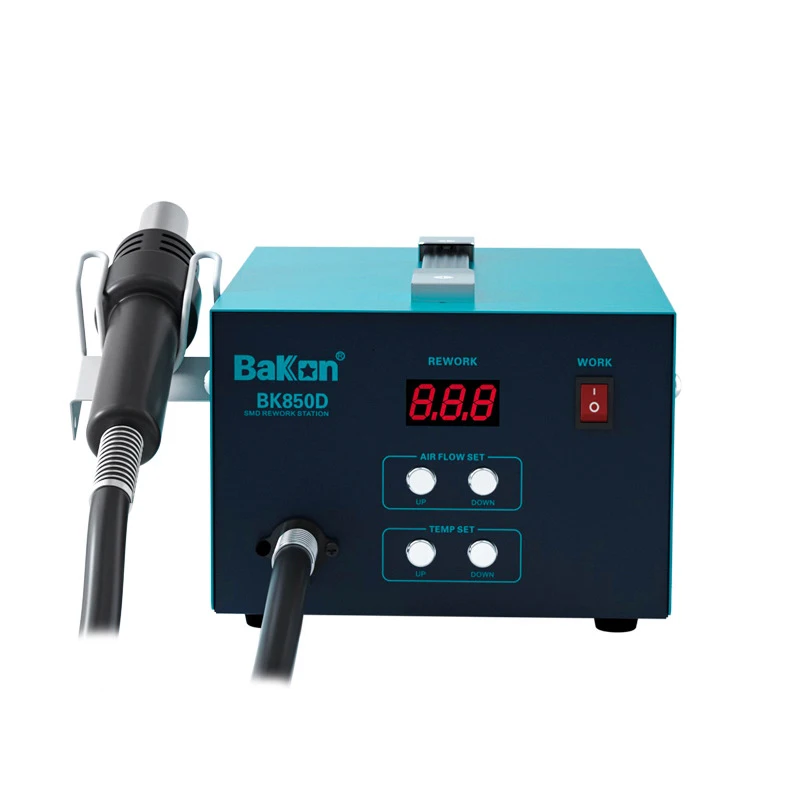 Оригинальная паяльная станция BAKON SBK850D ESD с цифровым дисплеем 2 в 1 пистолет