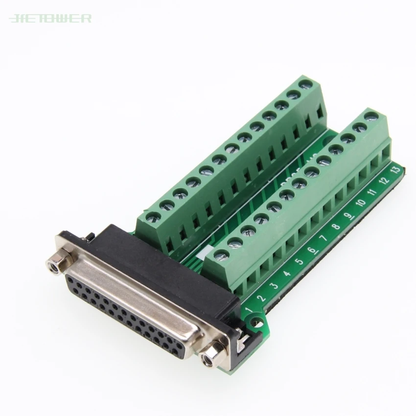 30 шт./лот Высококачественная 25 контактная плата прерывания сигналов порта DB25 Female