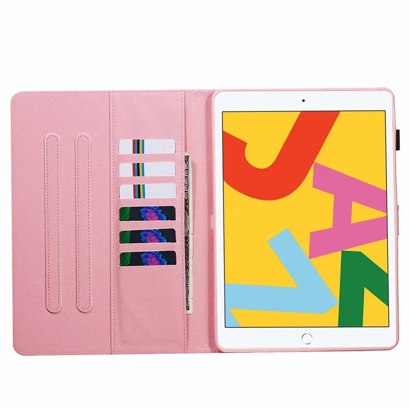 Чехол Funda для iPad 10 2 чехол с милым единорогом совой медведем бабочкой башней 3D