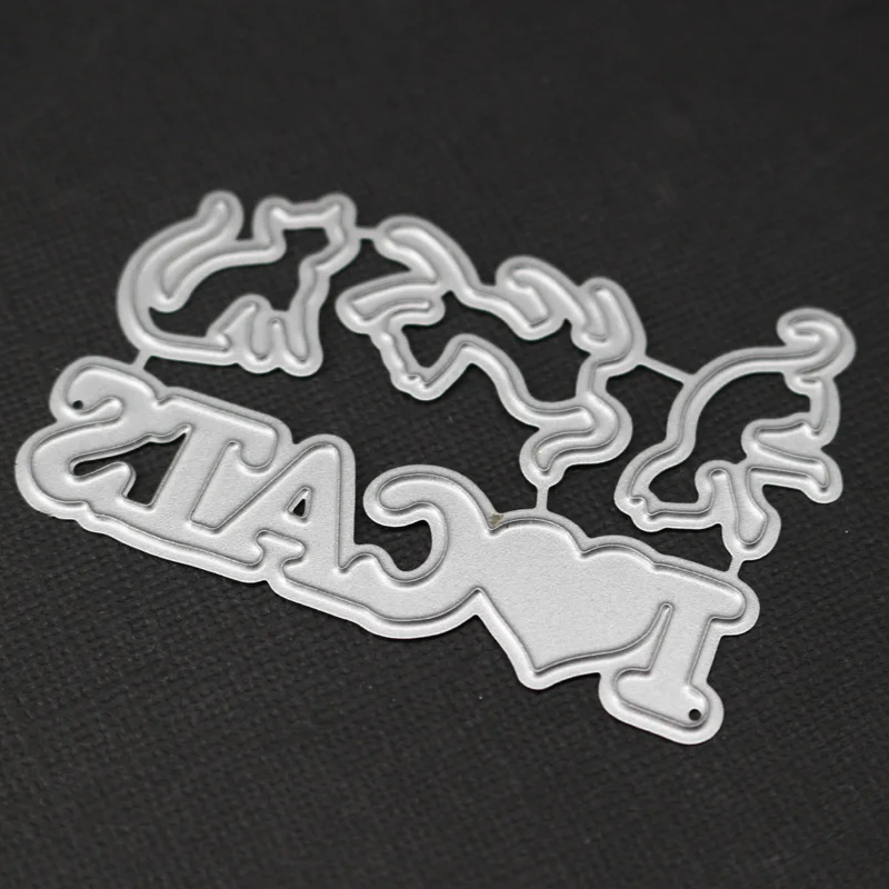 

Animal Cats Frames Metal Cutting Dies for DIY Scrapbook Cutting Die Paper Cards Embossed Decorative Craft Die Cut
