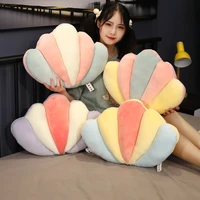 new nice stuffed shell plush pillow soft cushion conch shell stuffed plush toys for children baby kids pillow girl gift decor
