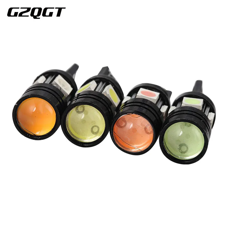 1х T10 Автомобильные фары белого цвета высокой мощности W5W 194 Led 5050 4SMD + 1 5 W COB линзы