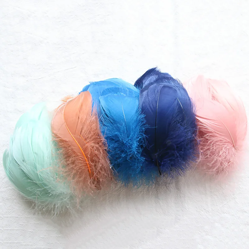 100 шт./лот цветные вечерние перышки для рукоделия белые свадебные украшения