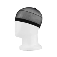 2pcslot high quality reusable wig cap stretchable elastic hair net snood wig cap hairnet hair mesh suitable for men women