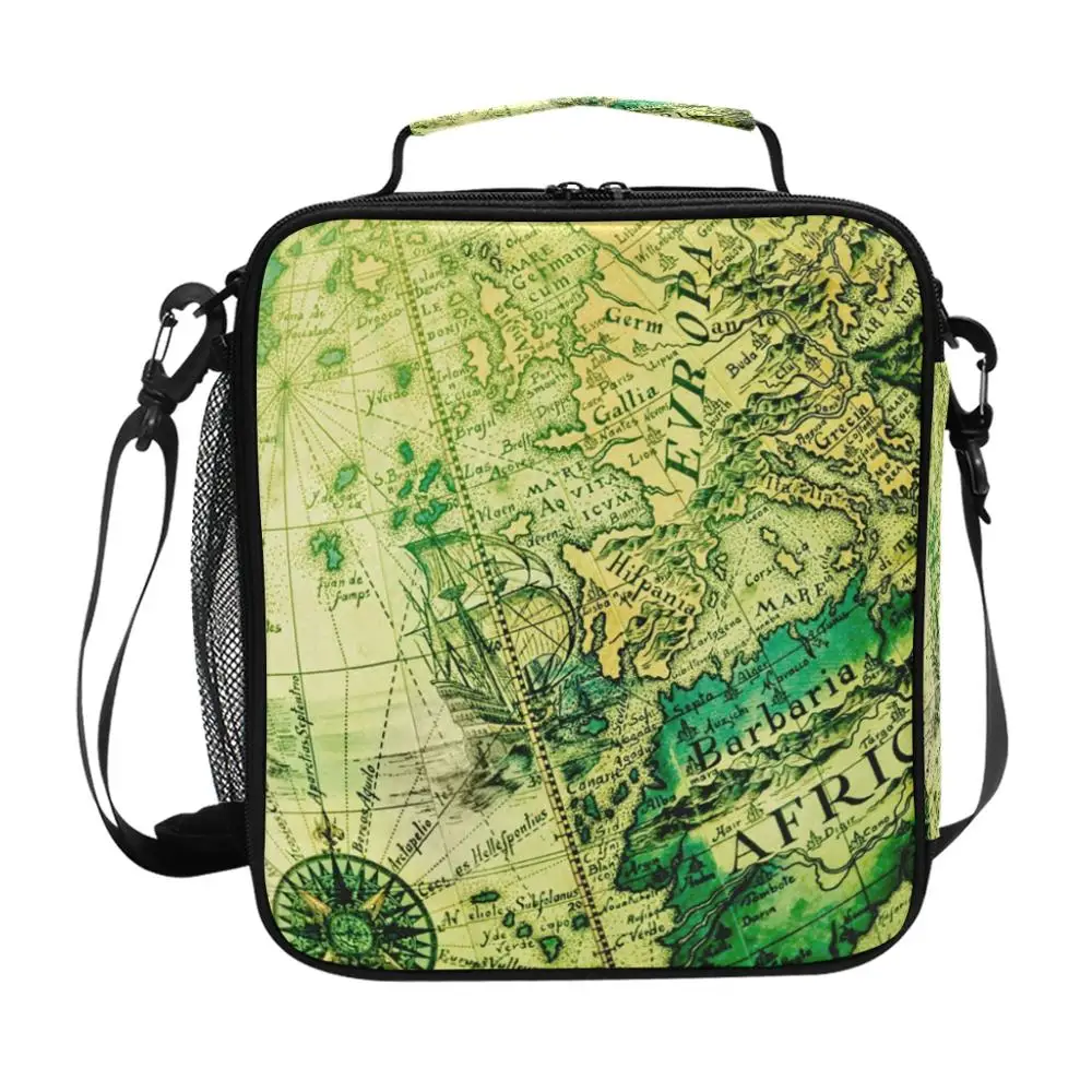 Новая Функциональная карта портативный изолированный Ланч бокс Термосумка для