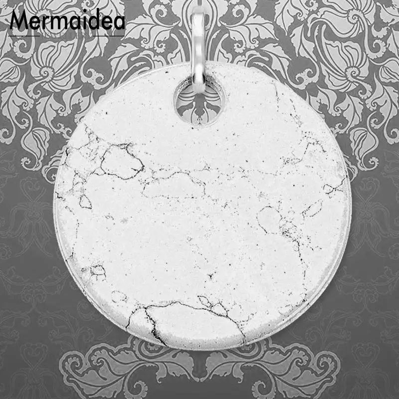 Кулон белый каменный орнамент 2020 новые модные ювелирные изделия трендовые