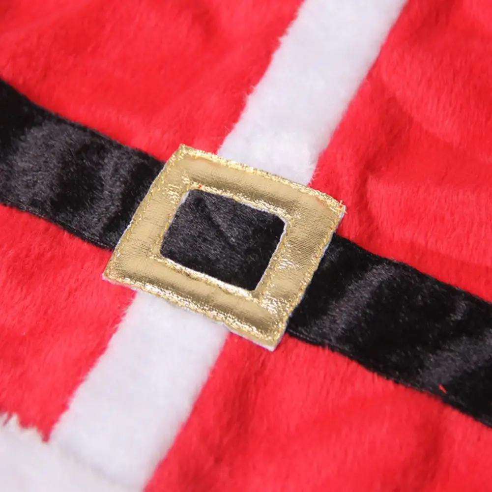 Рождественский красный костюм деда мороза кошки собаки косплей толстовка с