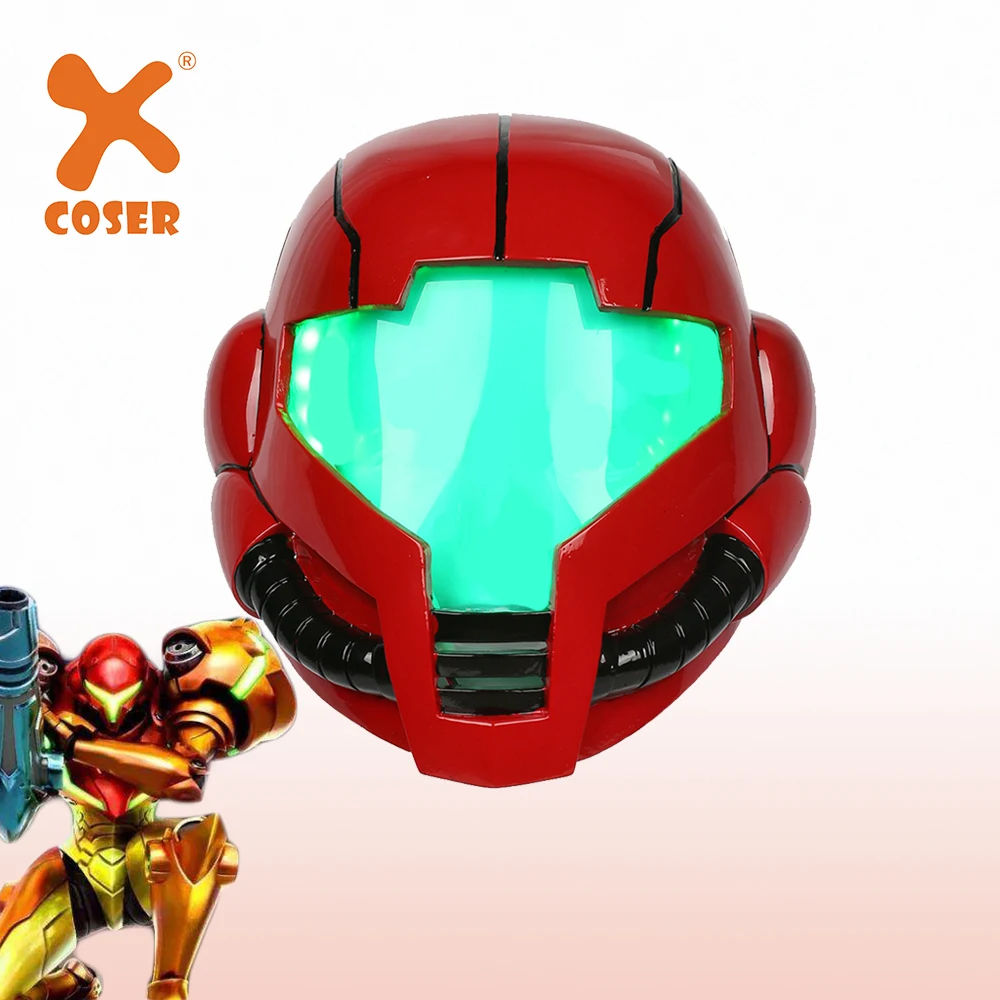 XCOSER Metroid Samus Aran шлем светильник на всю голову маска гоночный стиль полимерный