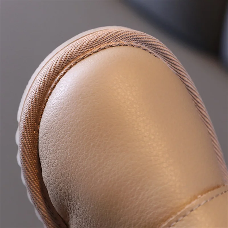 Зимние детские ботинки DIMI из натуральной кожи для мальчиков и девочек модные