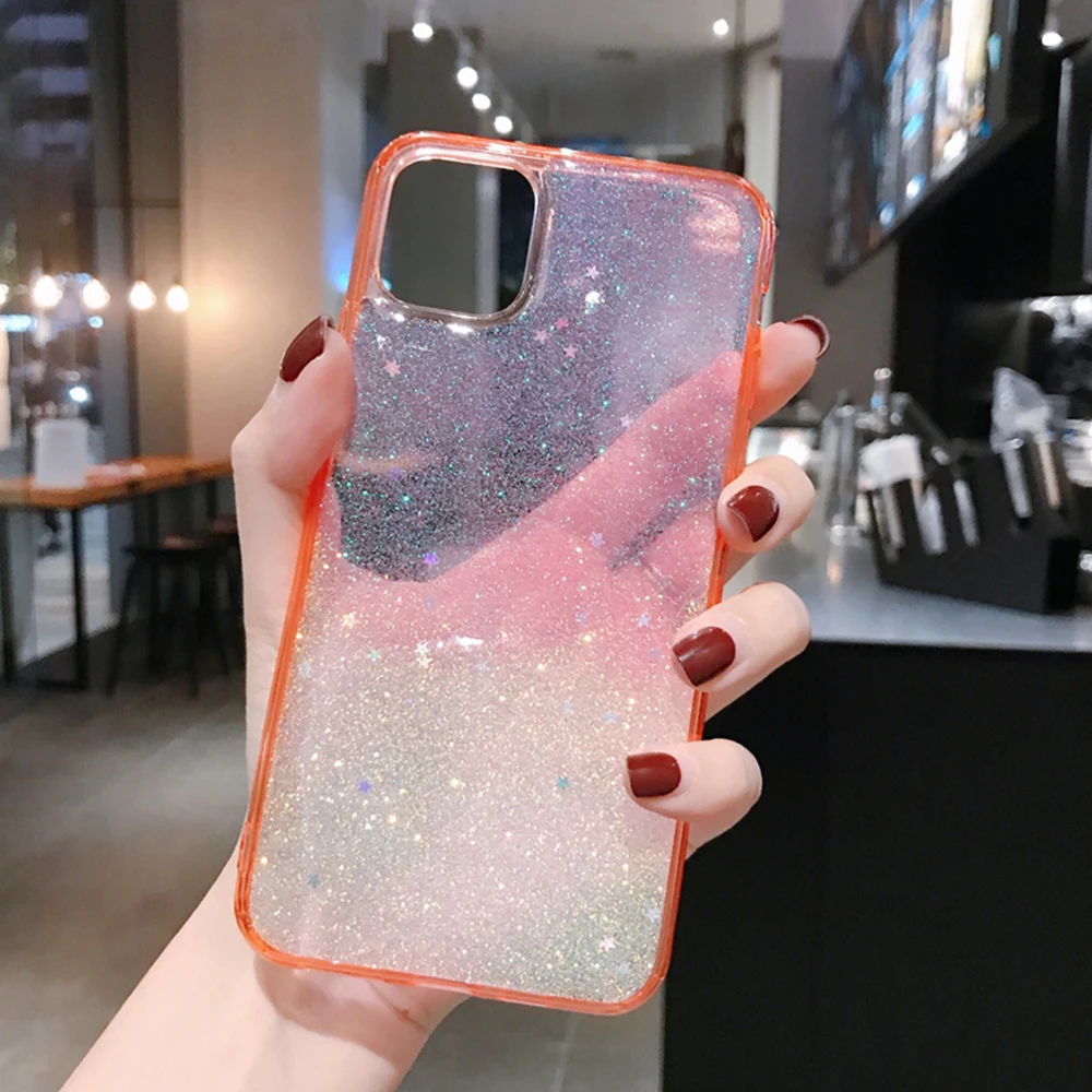 Роскошный блестящий чехол для телефона Apple iPhone X XR XS 11 Pro Max 8 7 6S 6 Plus мягкий