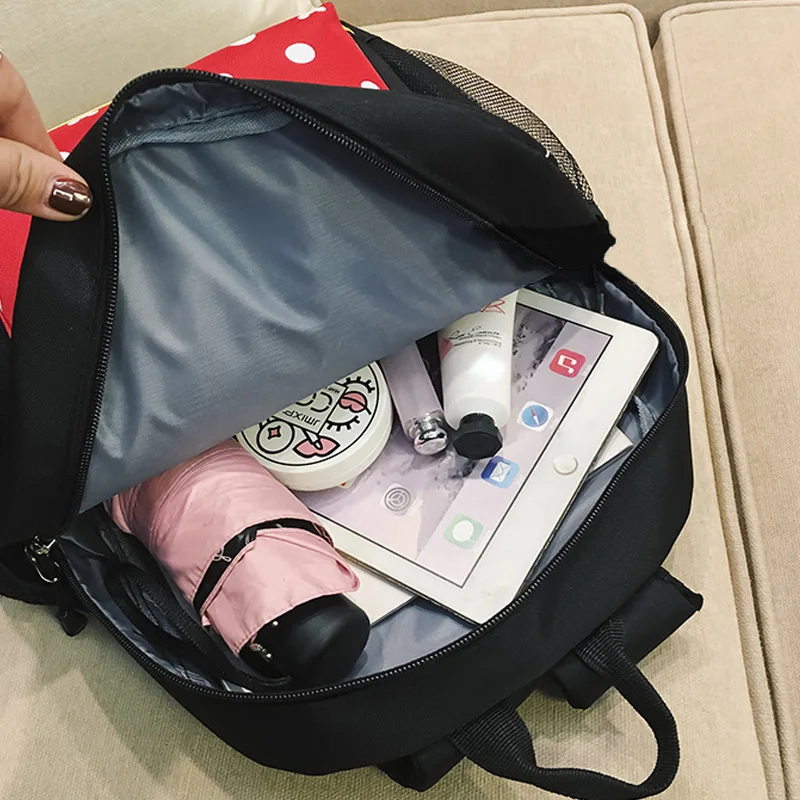 Детские школьные ранцы для девочек рюкзаки с мультипликационным рисунком Микки