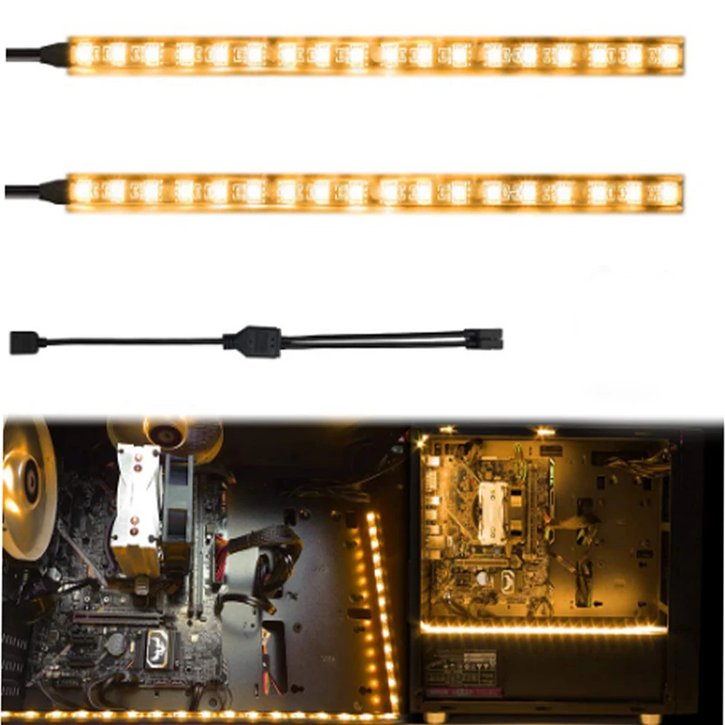 Светодиодная RGB-лента для пк со штекером 4pin RGB | Лампы и освещение