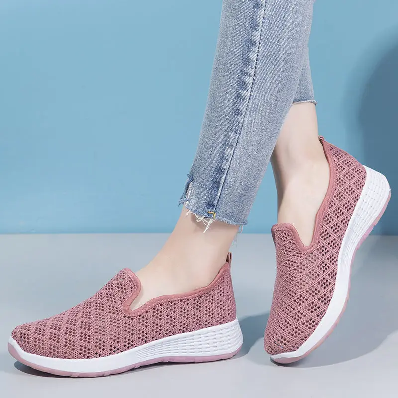 

Summer Women's Sports shoes sneakers shoes fashion hollow out breathable leisure walk soft and comfortable