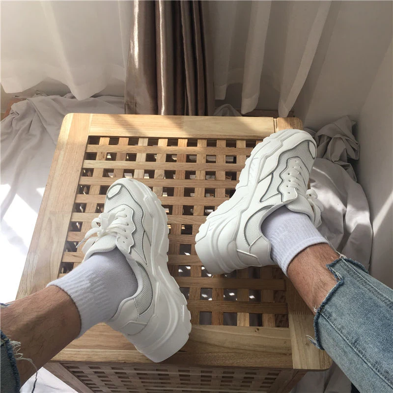 19 супер пожарная Пара Спортивная обувь женская повседневная Светоотражающая