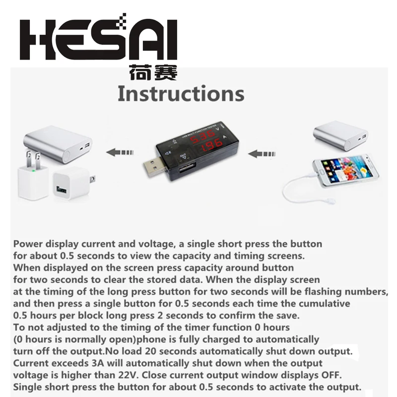 Цифровой дисплей USB Многофункциональный тестер 4 в 30 мини Ток Напряжение зарядное