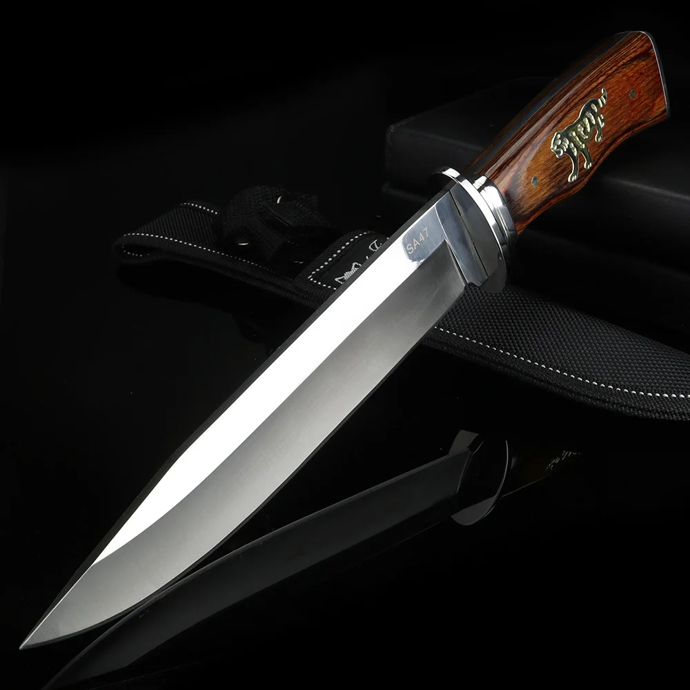 

XUANFENG fixed blade knife high hardness blade handle camping hunting outdoor stainless steel knives with sheath