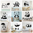Горячие животные панда виниловые наклейки на стену для детской комнаты обои для домашнего декора гостиной спальни настенная живопись Прямая поставка