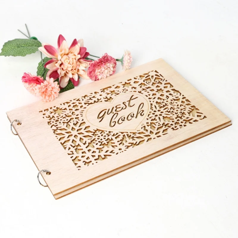 Свадебная гостевая книга деревянная свадебная вывеска товары в форме сердца