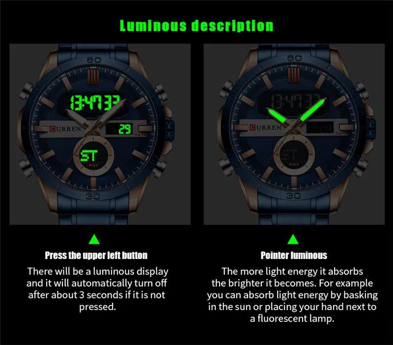 Часы наручные CURREN Мужские кварцевые в стиле милитари спортивные брендовые