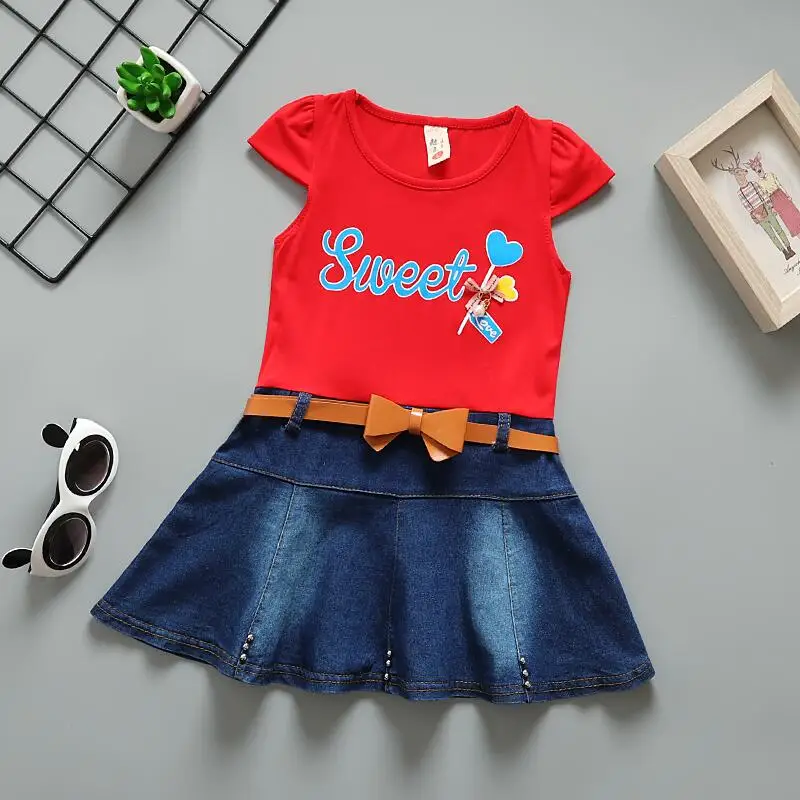 Летний комплект одежды для маленьких девочек детская одежда повседневные