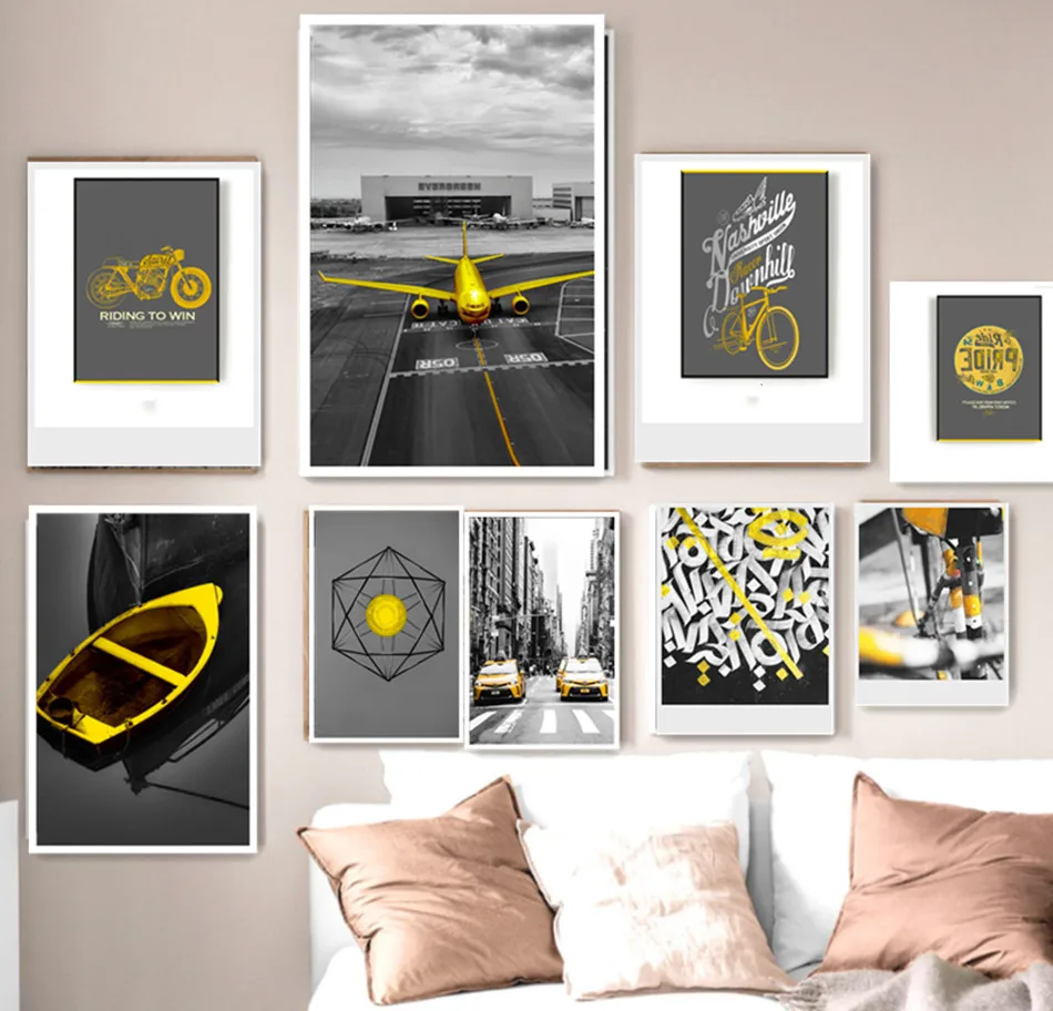 Nordic домашний Декор стены искусства принты Скандинавская Картина на холсте