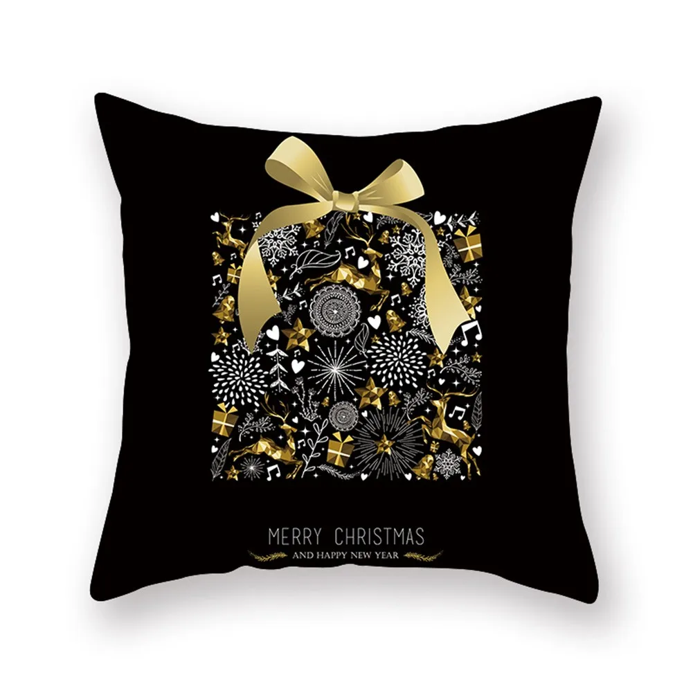

Christmas Pillowcase Cushion Cover Living Room Decor Pillow Case Santa Claus