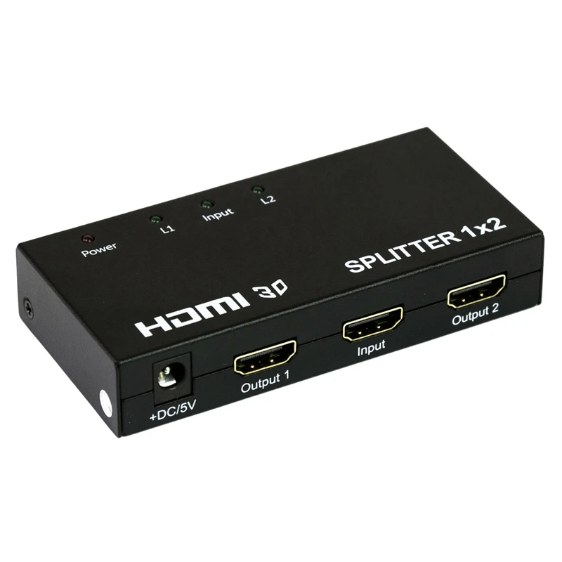 Разветвитель HDMI 1 в 2 разветвитель с поддержкой 3D 1X2 o US|Система управления CCTV| |
