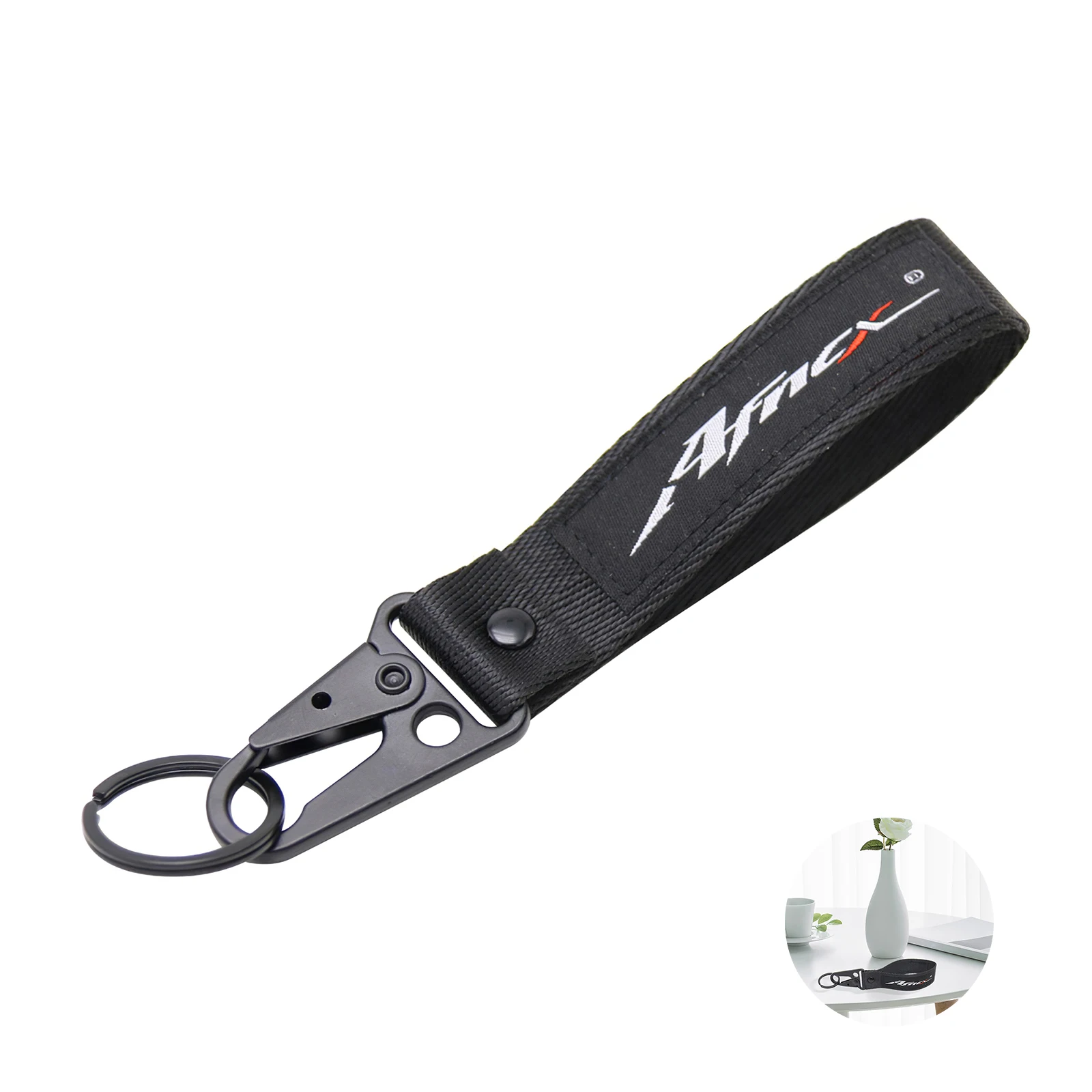 

New Motorbike Keychain Anti-Drop Key Gear Clip Heavy Duty Key Hook Belt Fadeless Polyester Key Tag Hanging Belt Keeper