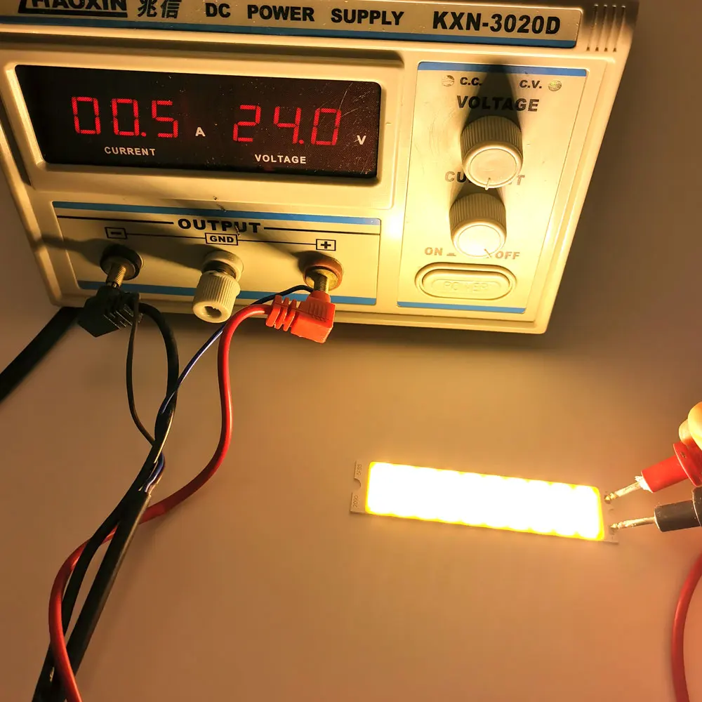 90x20 мм 24 в 15 Вт светодиодный COB светильник для грузовика ing DIY Теплый Холодный белый