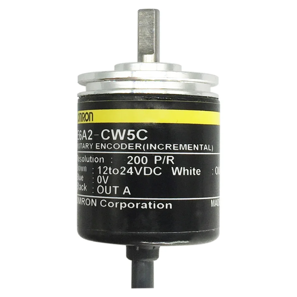 Omron E6A2-CW5C CW3C инкрементный датчик с твердым валом Выход NPN 100 200 300 360 500PPR импульсный